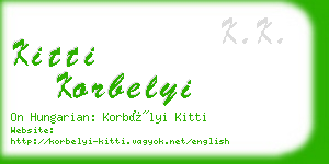 kitti korbelyi business card